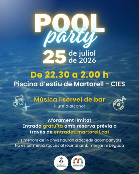 La Bustia cartell Pool Party Martorell