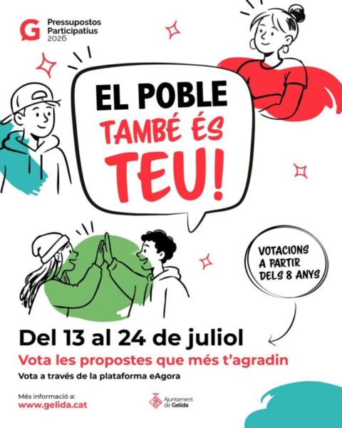 La Bustia cartell Pressupostos Participatius de Gelida 2026