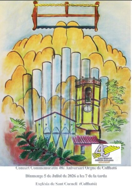 La Bustia cartell aniversari Orgue Collbato