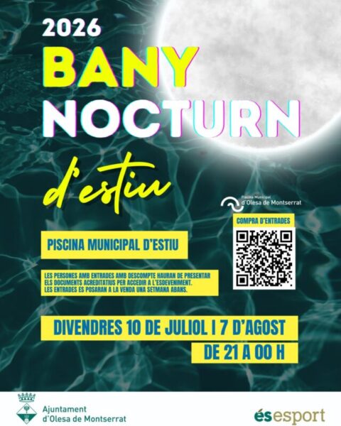 La Bustia cartell bany nocturn Olesa
