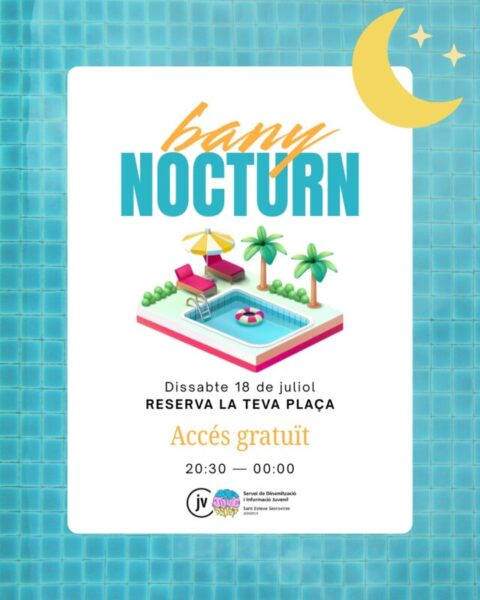 La Bustia cartell bany nocturn Sant Esteve