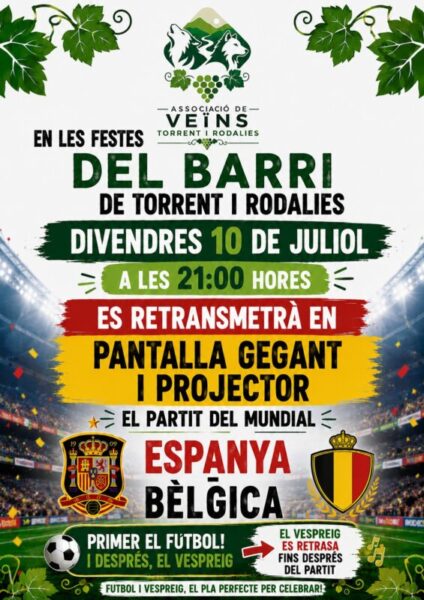 La Bustia cartell cartell festes barri Torrent i Rodalies