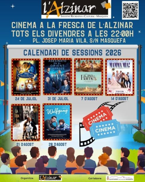 La Bustia cartell cinema a la fresca Masquefa