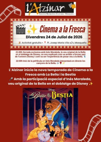 La Bustia cartell cinema a la fresca Masquefa