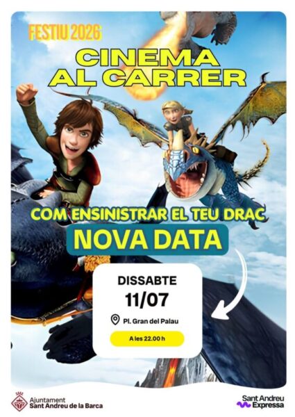 La Bustia cartell cinema al carrer 11 juliol Sant Andreu