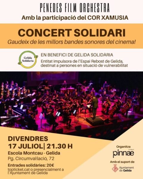 La Bustia cartell concert solidari Gelida