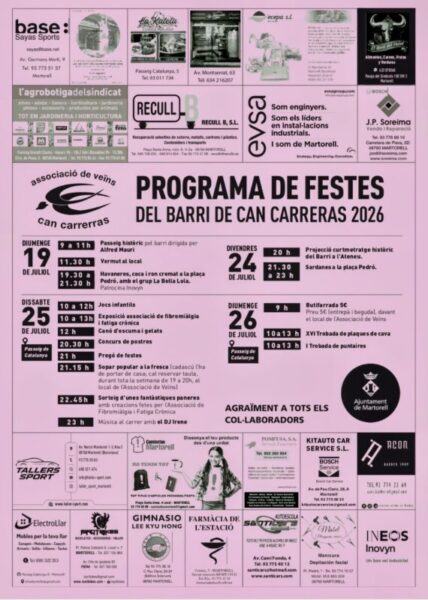 La Bustia cartell festes Can Carreres