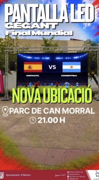 La Bustia cartell final Mundial Abrera