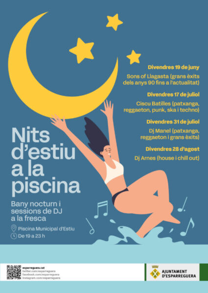 La Bustia cartell nits estiu piscina Esparreguera