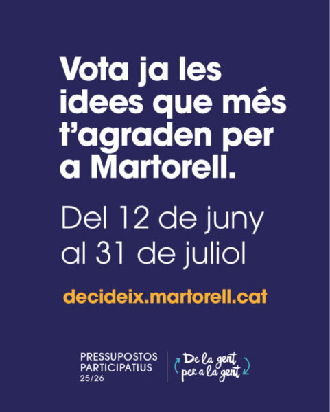 La Bustia cartell pressupostos participatius Martorell