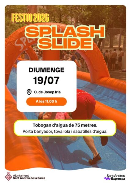 La Bustia cartell splash slide