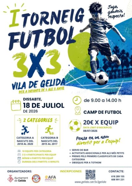 La Bustia cartell torneig futbol Gelida