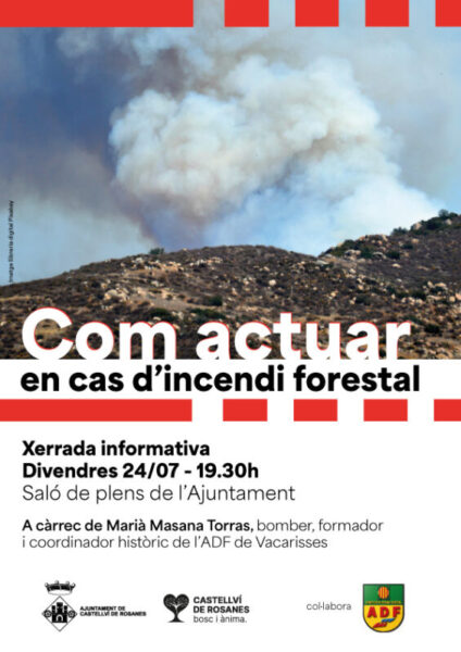 La Bustia cartell xerrada prevencio incendis