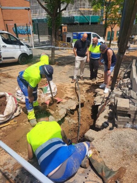 La Bustia fuita aigua Sant Andreu 12 juliol 4
