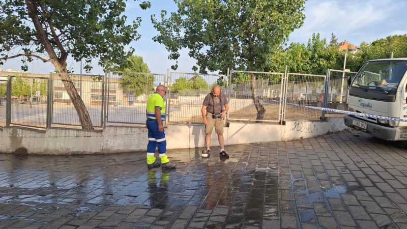La Bustia fuita aigua Sant Andreu 12 juliol 5