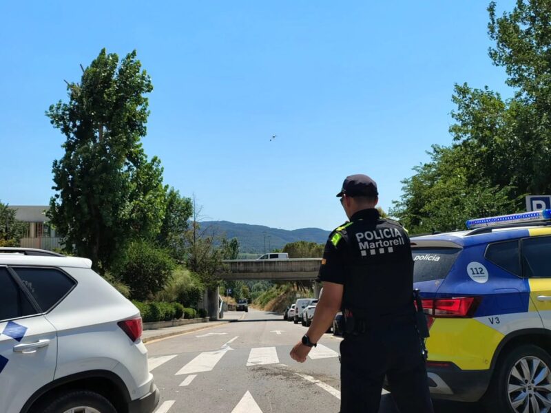 La Bustia incendi Sant Esteve a tocar de Martorell 7 juliol 2026 fotos Aj Martorell