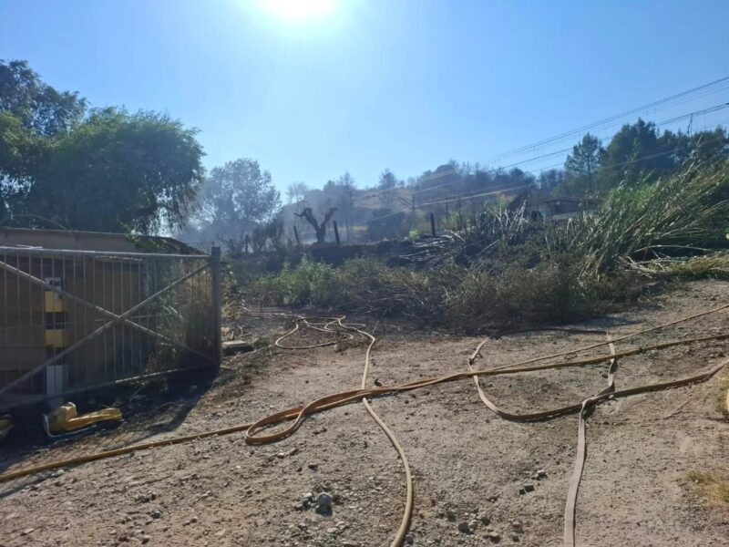 La Bustia incendi Sant Esteve a tocar de Martorell 7 juliol 2026 fotos Aj Martorell