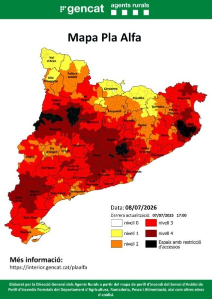 La Bustia mapa Pla Alfa 8 juliol