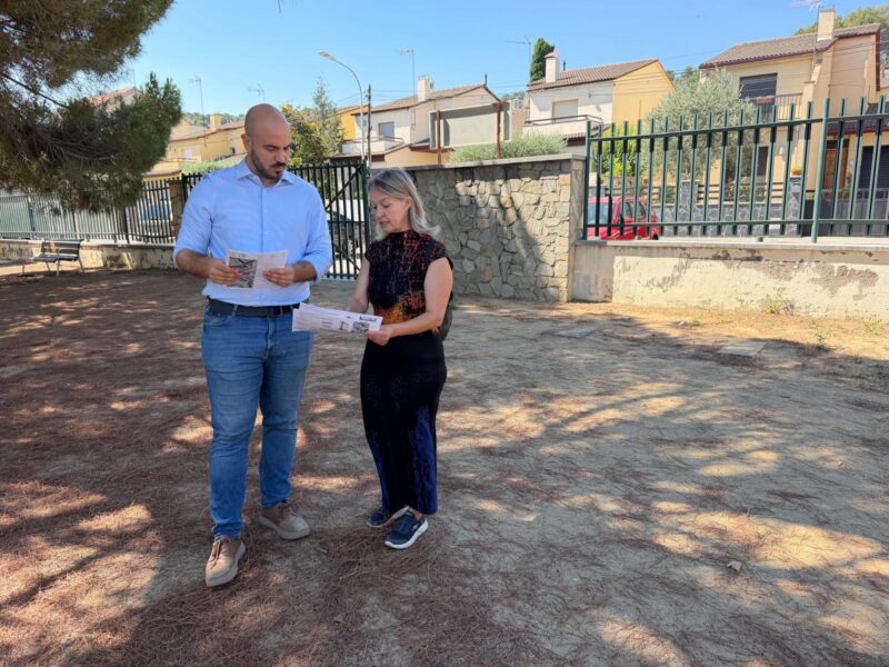 La Bustia visita obres parc La Solana Sant Andreu 1