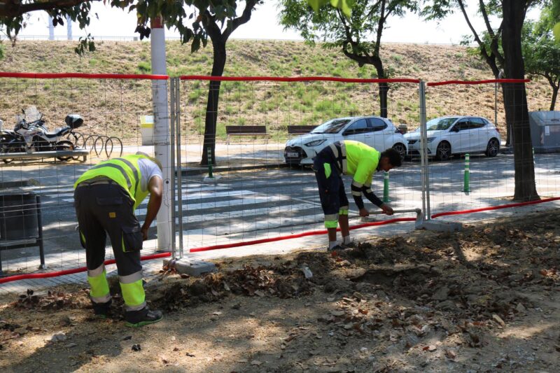La Bustia visita obres parc La Solana Sant Andreu 6