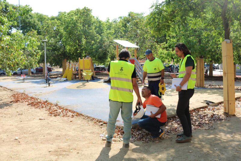 La Bustia visita obres parc La Solana Sant Andreu 7