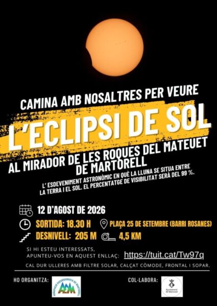 La Bustia cartell eclipsi AEM Martorell
