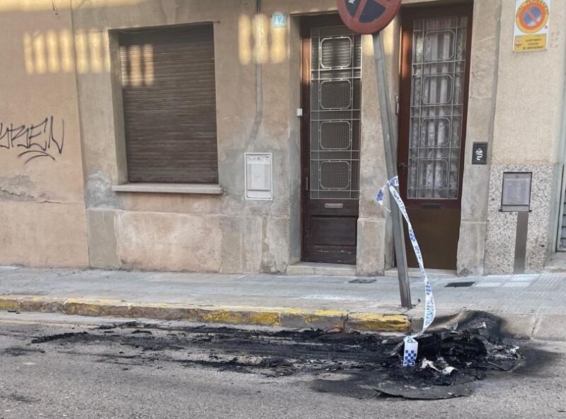 La Bustia incendi vehicle Olesa 9 agost
