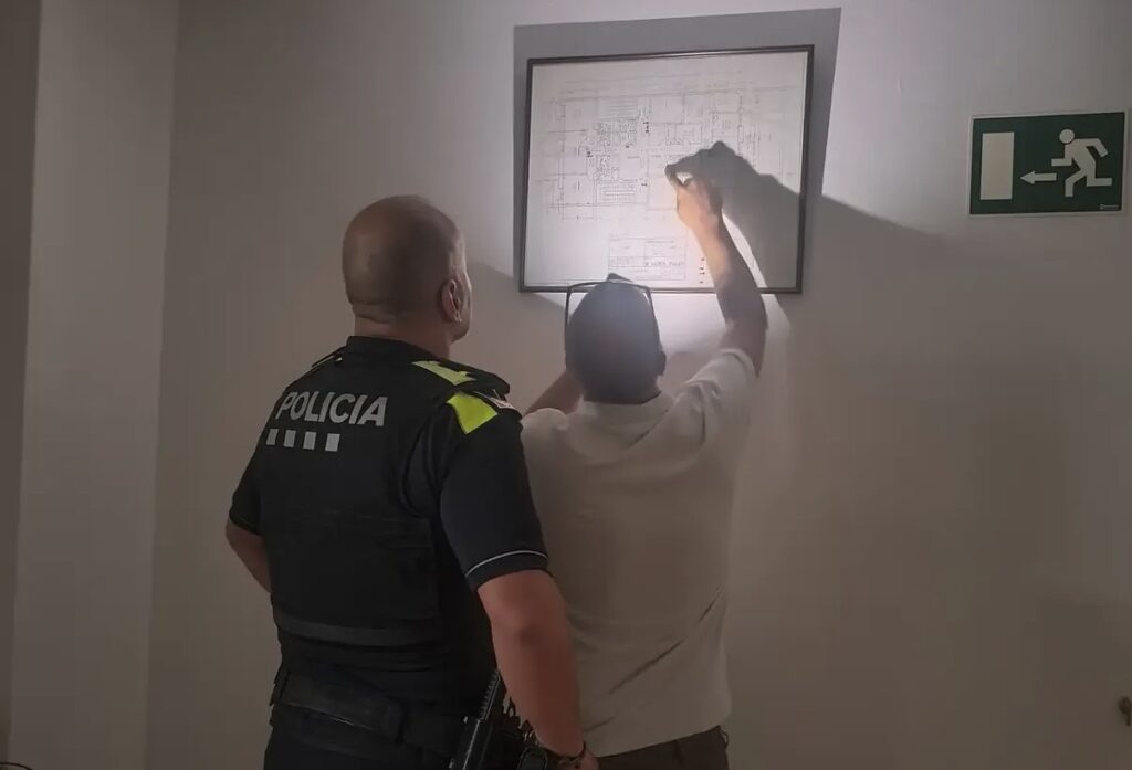La Bustia inspeccio Policia Local Martorell 30 agost 1