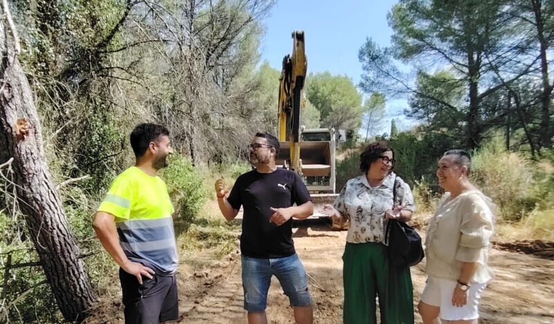 La Bustia preparacio terreny passera Maset Masquefa