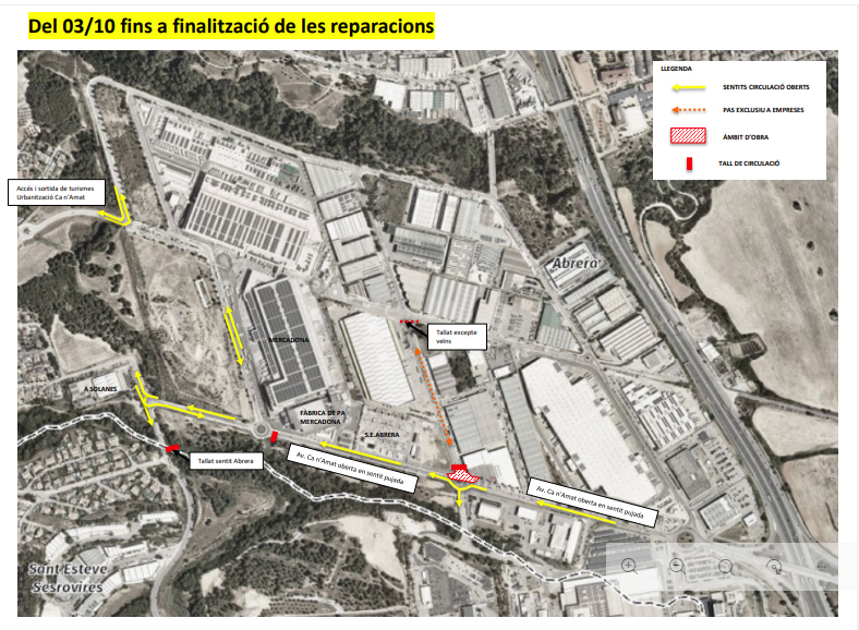 La Bustia afectacions recta Seat
