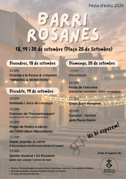 La Bustia cartell Barri Rosanes
