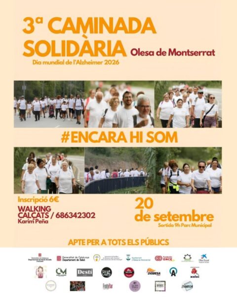 La Bustia cartell Caminada Solidaria Olesa