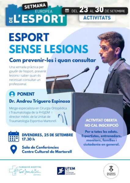 La Bustia cartell esport sense lesions