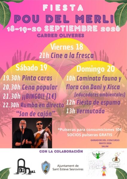 La Bustia cartell festa Pou del Merli