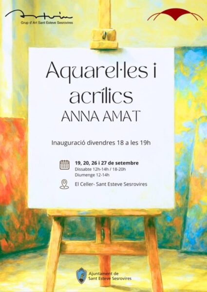 La Bustia cartell inauguracio exposicio Anna Amat