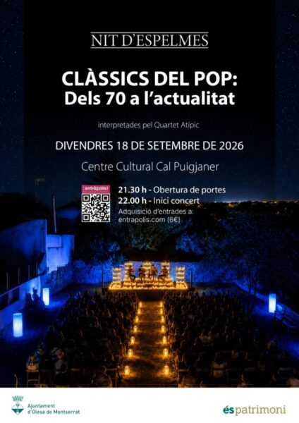 La Bustia cartell nit espelmes Olesa