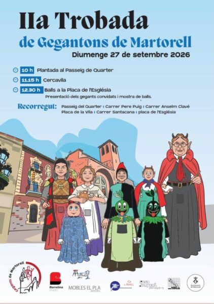 La Bustia cartell trobada gegantons Martorell