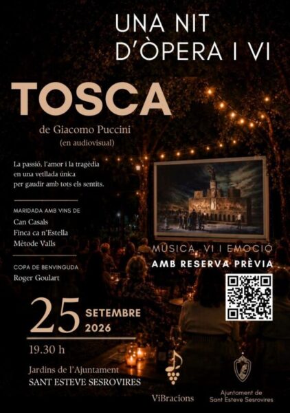 La Bustia cartell una nit opera i vi