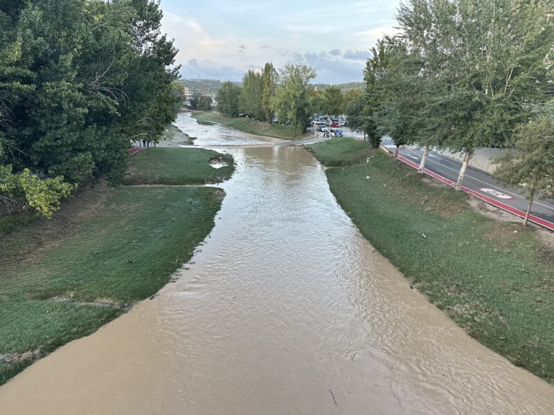 La Bustia despres crescuda riu Anoia 29 setembre 2026 Martorell