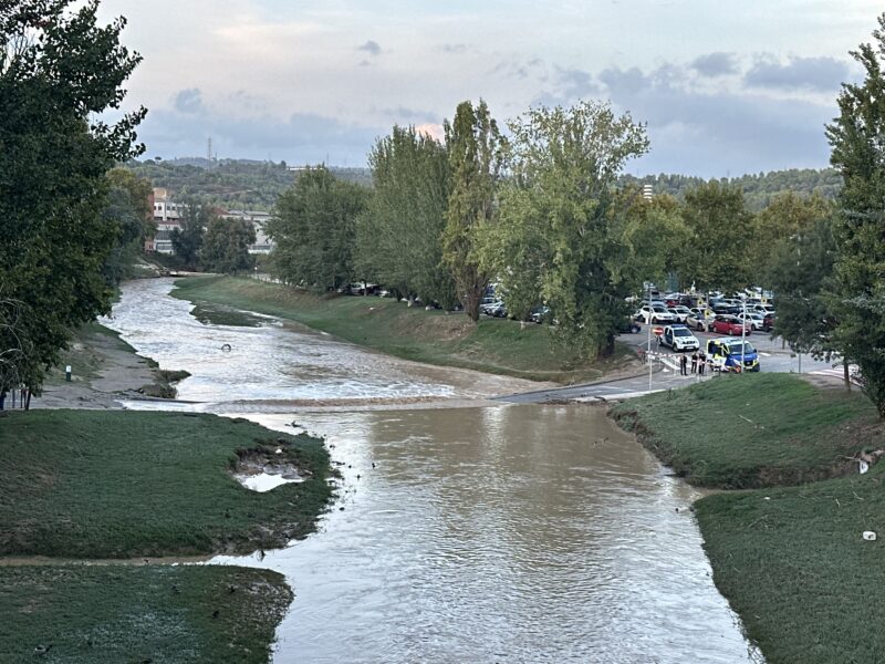 La Bustia despres crescuda riu Anoia 29 setembre 2026 Martorell
