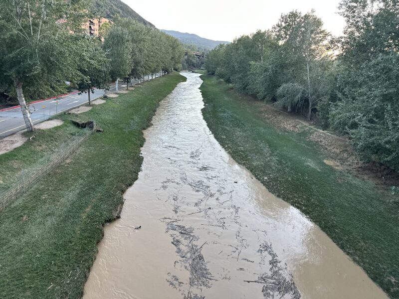 La Bustia despres crescuda riu Anoia 29 setembre 2026 Martorell