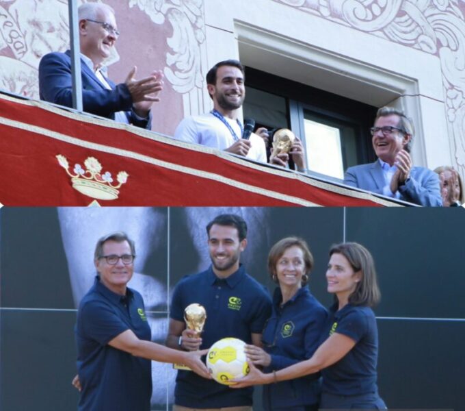 La Bustia homenatge Eric Garcia i inauguracio dos Cruyff Courts Martorell