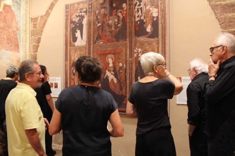 La Bustia inauguracio reproduccio retaule mare de deu antic convent Miralles Castellvi