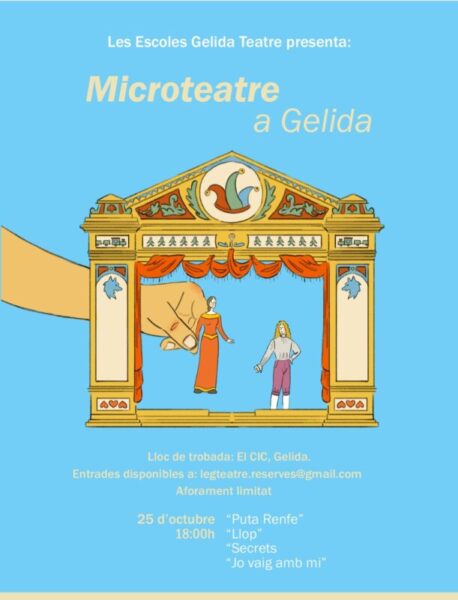 La Bustia Microteatre cartell Les Escoles Gelida Teatre