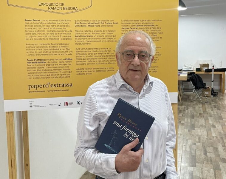 La Bustia Ramon Besora exposicio El llibre mes enlla del llibre Paper Estrassa Olesa