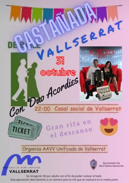 La Bustia cartell Castanyada Vallserrat