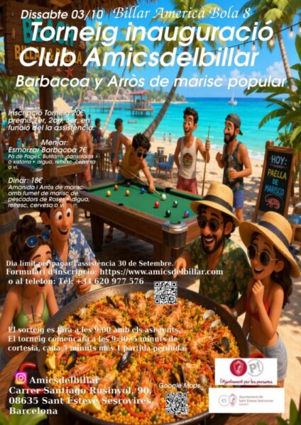La Bustia cartell Club Amics Billar
