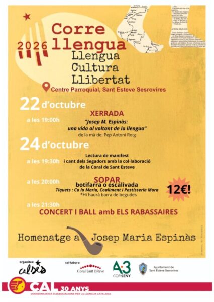 La Bustia cartell Correllengua Sant Esteve