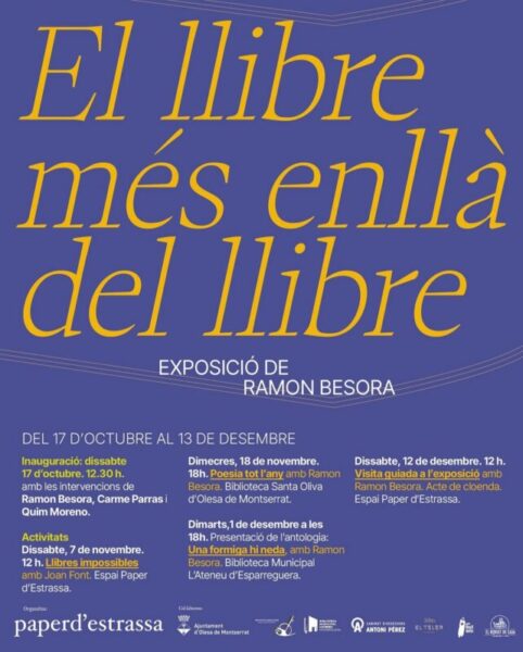 La Bustia cartell El llibre mes enlla del llibre