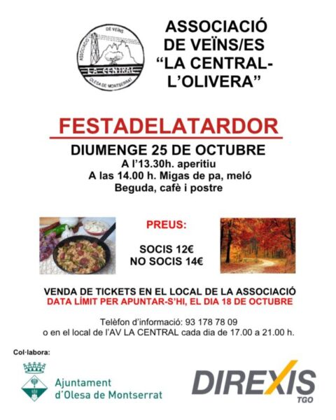 La Bustia cartell Festa de la Tardor Olesa